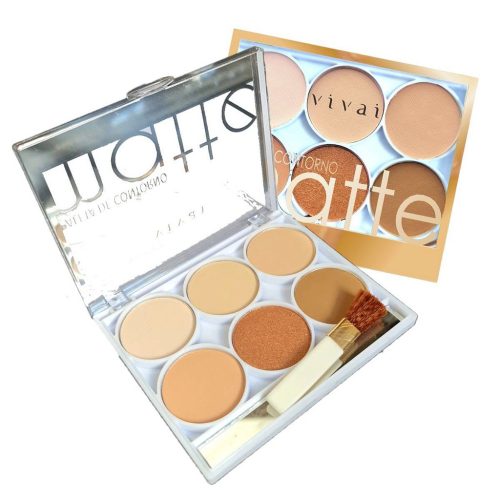 PALETA DE CONTORNO MATTE VIVAI 6 CORES