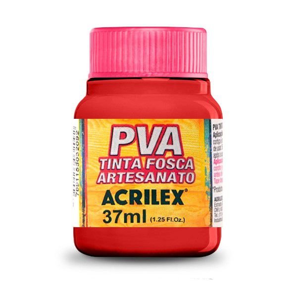 ACRILEX TINTA PVA FOSCA VERMELHO VIVO