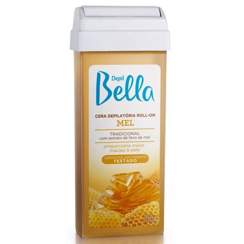 CERA DEPILATÓRIA ROLL-ON MEL 100G DEPIL BELLA