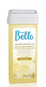 CERA DEPILATÓRIA ROLL-ON CHOC BRANCO100G DEPIL BELLA
