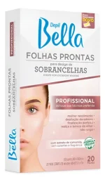 FOLHAS PRONTAS SOBRANCELHA C/20 FOLHAS DEPIL BELLA