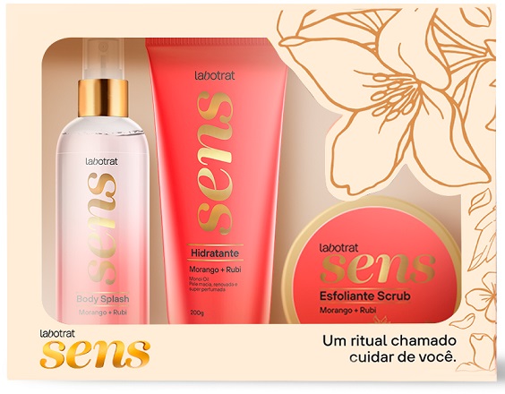 KIT SENS C/ 3 ITENS MORANGO E RUBI LABOTRAT