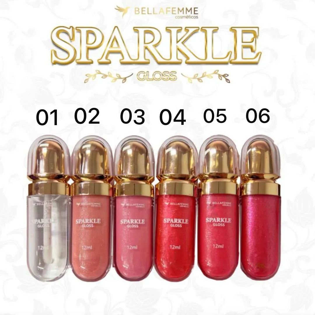 GLOSS SPARKLE BELLAFEMME COR 1 12mL