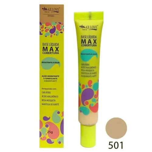 BASE LÍQUIDA MÁXIMA COBERTURA MAX LOVE COR 501