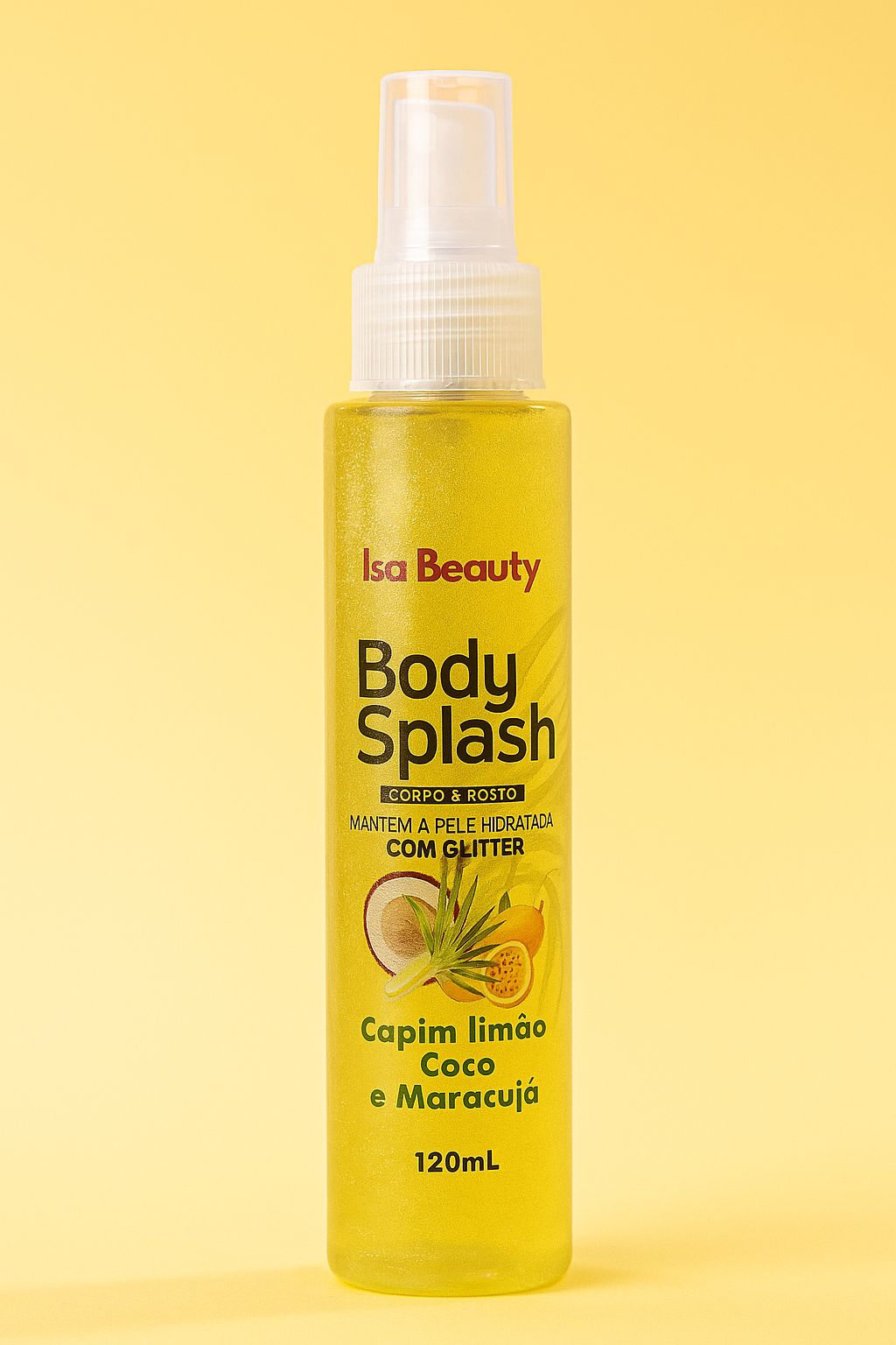 BODY SPLASH GLITER CAPIM LIMÃO 120ML