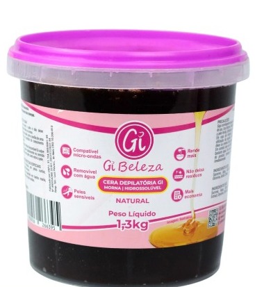 CERA HIDROSSOLÚVEL NATURAL 1,3Kg Gi