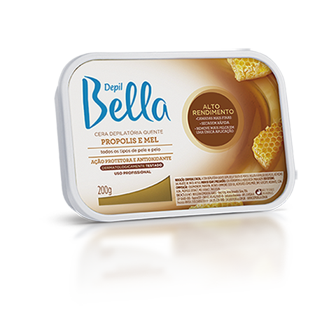 CERA DEPILATÓRIA QUENTE PROPOLIS E MEL 200G DEPIL BELLA