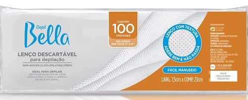 LENÇO DESCARTAVEL DEPIL BELLA 100 UNIDADES