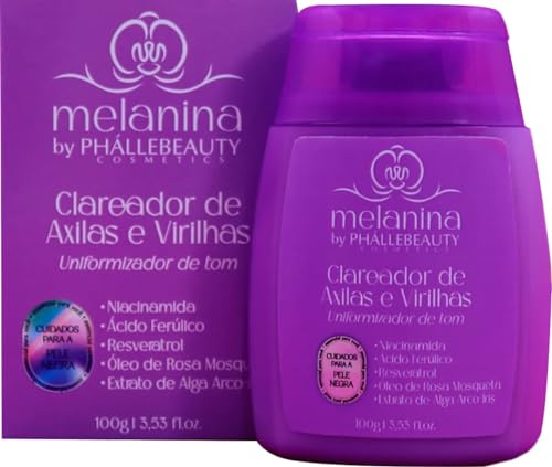 CLAREADOR DE AXILA E VIRILHA MELANINA PHALLEBEAUTY