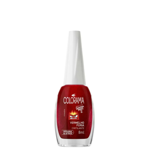 ESMALTE COLORAMA VERMELHO FÚRIA 8ML