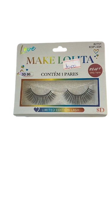 CÍLIOS POSTIÇOS MAKE LOLITA 8D
