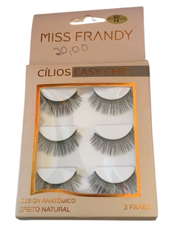 CÍLIOS MISS FRANDY EFEITO NATURAL 3 PARES