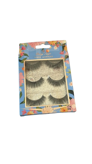 CÍLIOS POSTIÇOS RUBY ANJO 3 PARES - 056