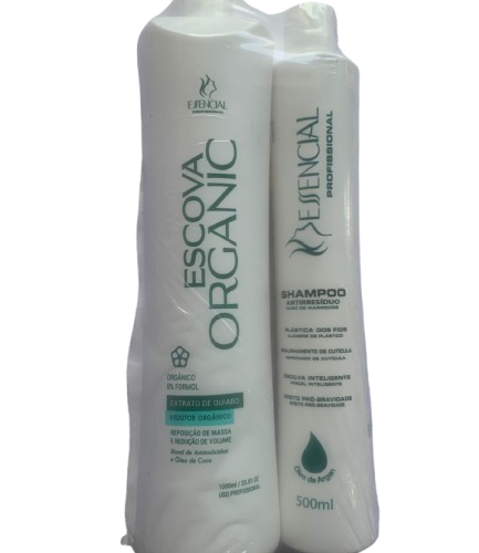 ESSENCIAL KIT ESCOVA ORGANIC 100ML+SHAMPOO 500ML
