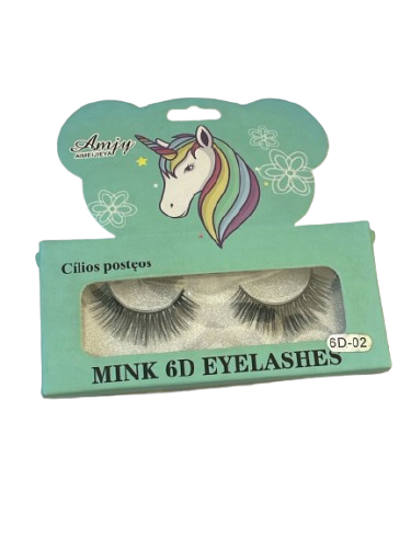CÍLIOS POSTIÇOS MINK 6D-02
