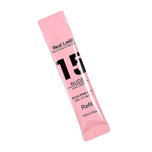 REFIL GEL PARA ALONGAMENTO NUDE 15 REAL LOVE