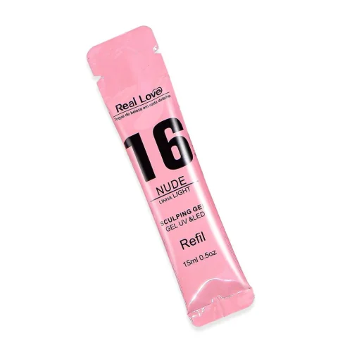 REFIL GEL PARA ALONGAMENTO NUDE 16 REAL LOVE