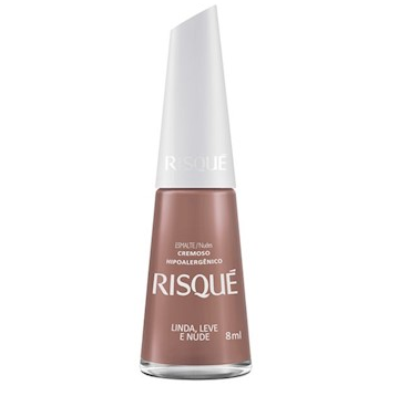 ESMALTE RISQUÉ CREMOSO LINDA, LEVE E NUDE