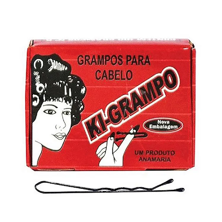 GRAMPOS PARA CABELOS Nº5 C/100 PRETO KI-GRAMPO