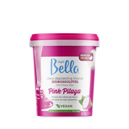 CERA HIDROSSOLÚVEL PINK PITAYA 600G DEPIL BELLA
