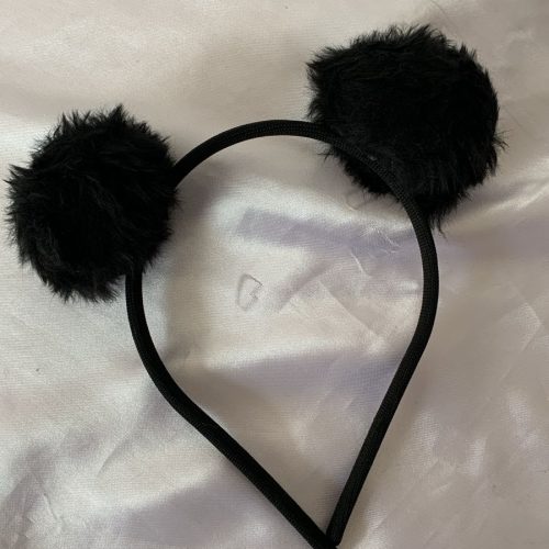 TIARA COM BOLINHAS COR PRETO