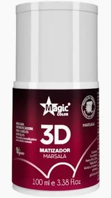 MATIZADOR 3D MARSALA 100ML MAGIC COLOR-MARSALA