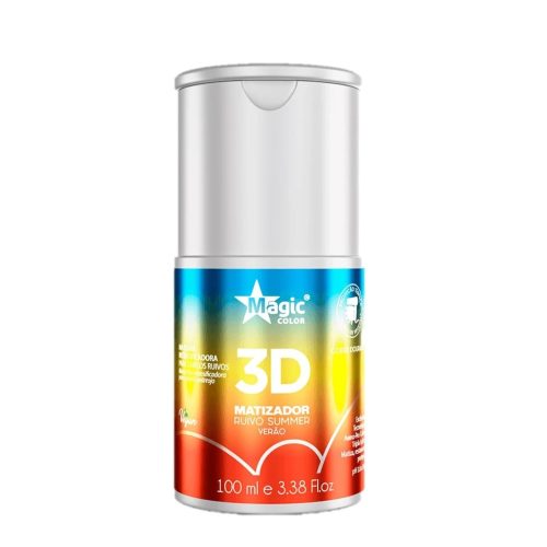 Matizador 3D Magic Color Ruivo Summer Verão - Efeito Cobre Dourado - 100ml